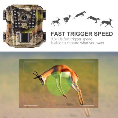 Wosports 2 Pack Mini Trail Camera 1080P HD with IR Night Vision