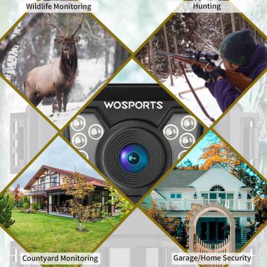 WOSPORTS Mini Trail Camera 16MP 1080P