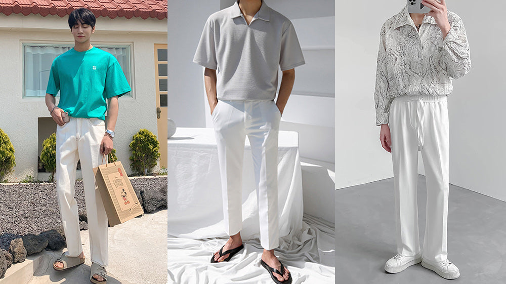 How to style White Pants in Summer, Korean Men Style Guide