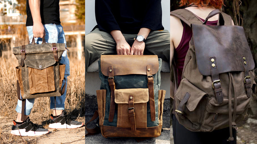 best canvas backpacks for travel 25L Traveler Backpack Tan combining rugged durability with timeless style KAUKKO New Feature of 2