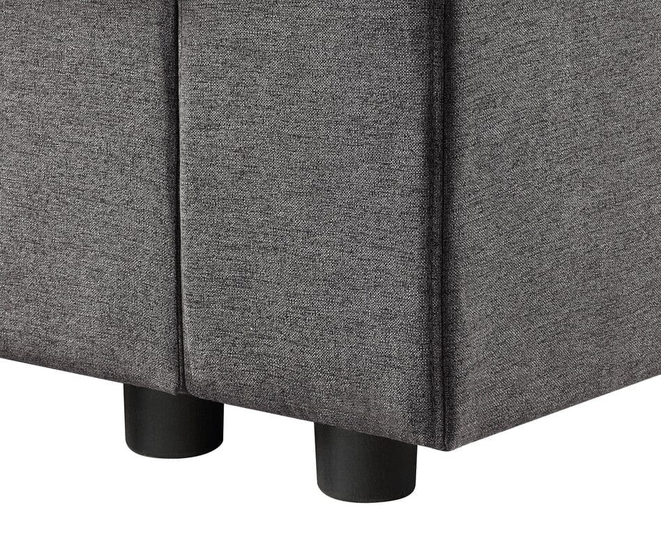 Waylon Gray Linen 6-Seater U-Shape Sectional Sofa Chaise and Pocket