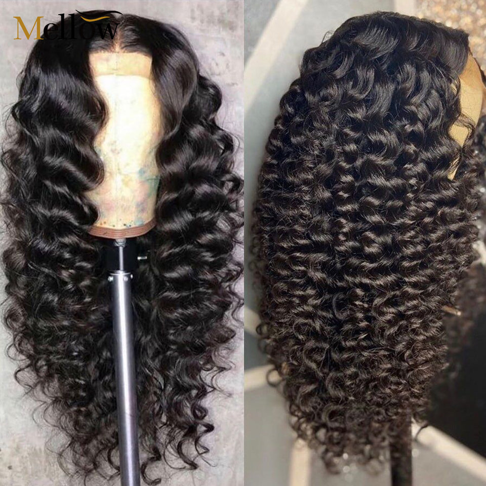 Loose deeo human hair wigs