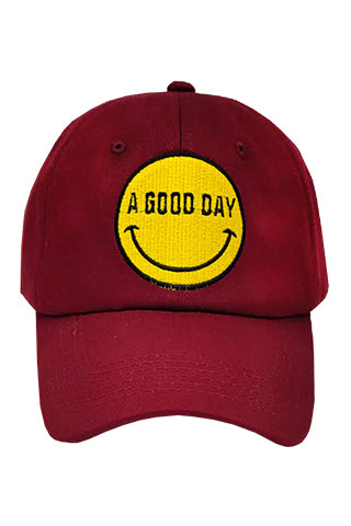 SMILE A GOOD DAY BASEBALL CAP(HA0071) <Bundle>