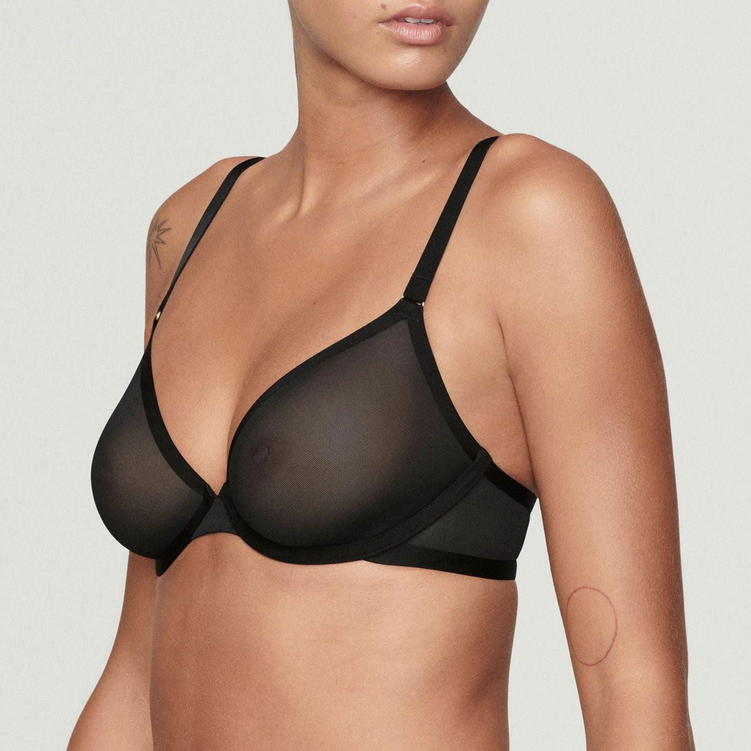 CUUP The Plunge Mesh Bra