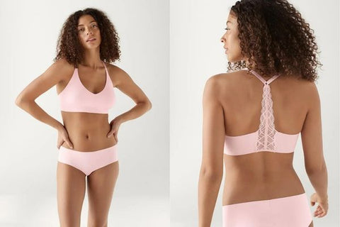 True & Co Body Triangle Lace Racerback Bra