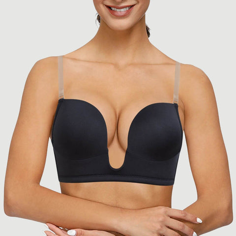 YANDW Deep U Plunge Low Back bra