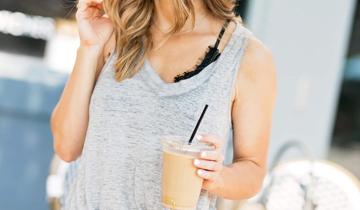 bralette under a tank top