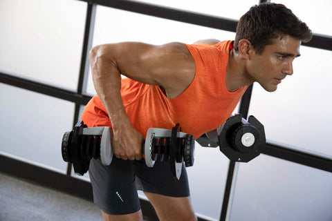 Dumbbell bent-over rows