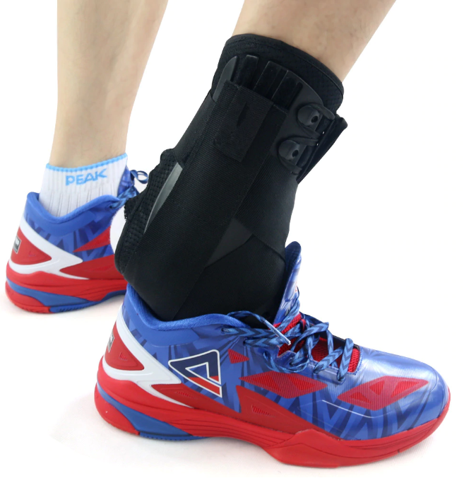 Reinforced Ankle Brace - Lace up with Stabilizer Straps