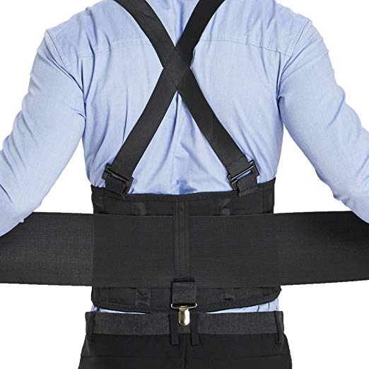 Back Brace with Suspenders - Lumbar Support ~ Improved Posture!