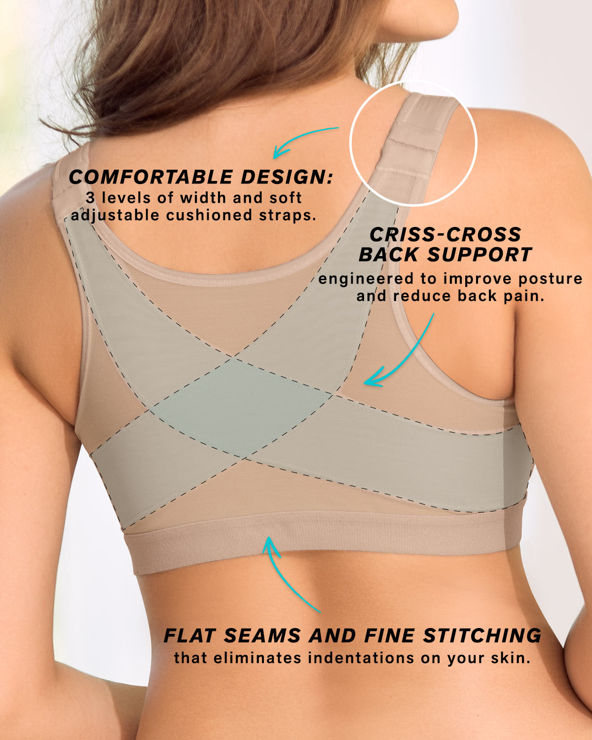 Back Support Wireless Posture Correction Bra