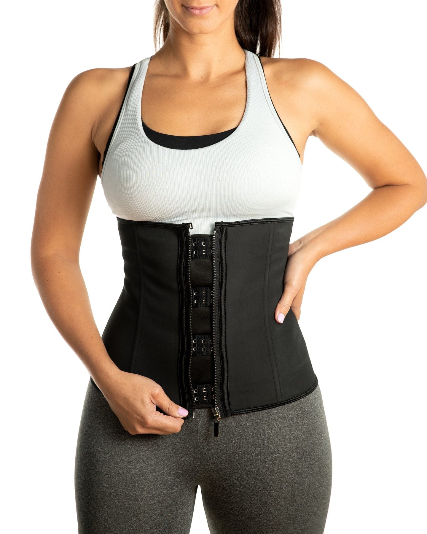 Premium Triple Hook Zippered Body Shaper! - 