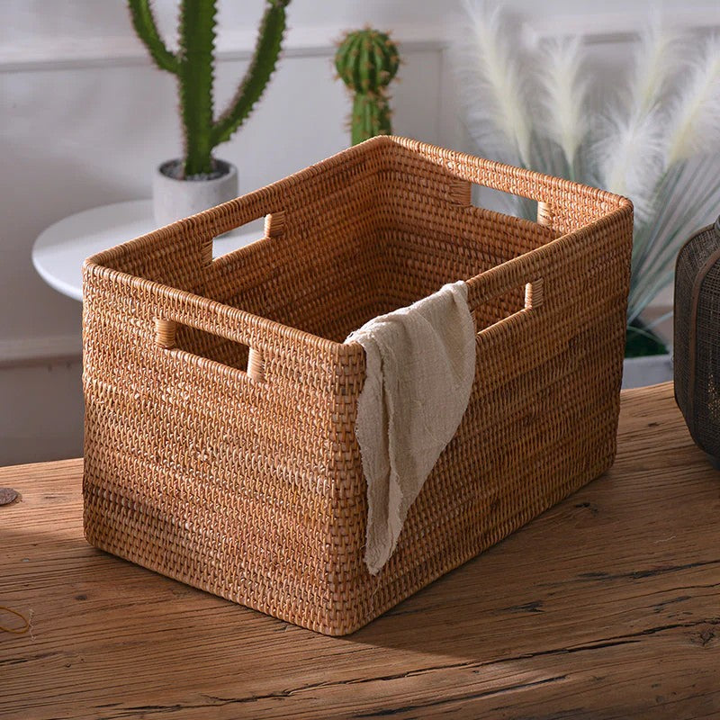 Oversized Laundry Storage Baskets, Round Storage Baskets, Storage Baskets for Clothes, Extra Large Rattan Storage Baskets, Storage Baskets for Bathroom