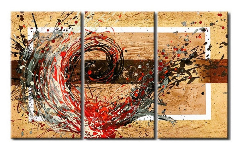 Acrylic Abstract Paintings, 3 Piece Wall Painting, Modern Acrylic Paintings, Wall Art Paintings