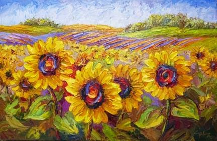 40 Easy Landscape Painting Ideas for Beginners, Easy Acrylic Painting Ideas, Simple Flower Painting Ideas, Sunflower Painting, Easy Canvas Painting Ideas
