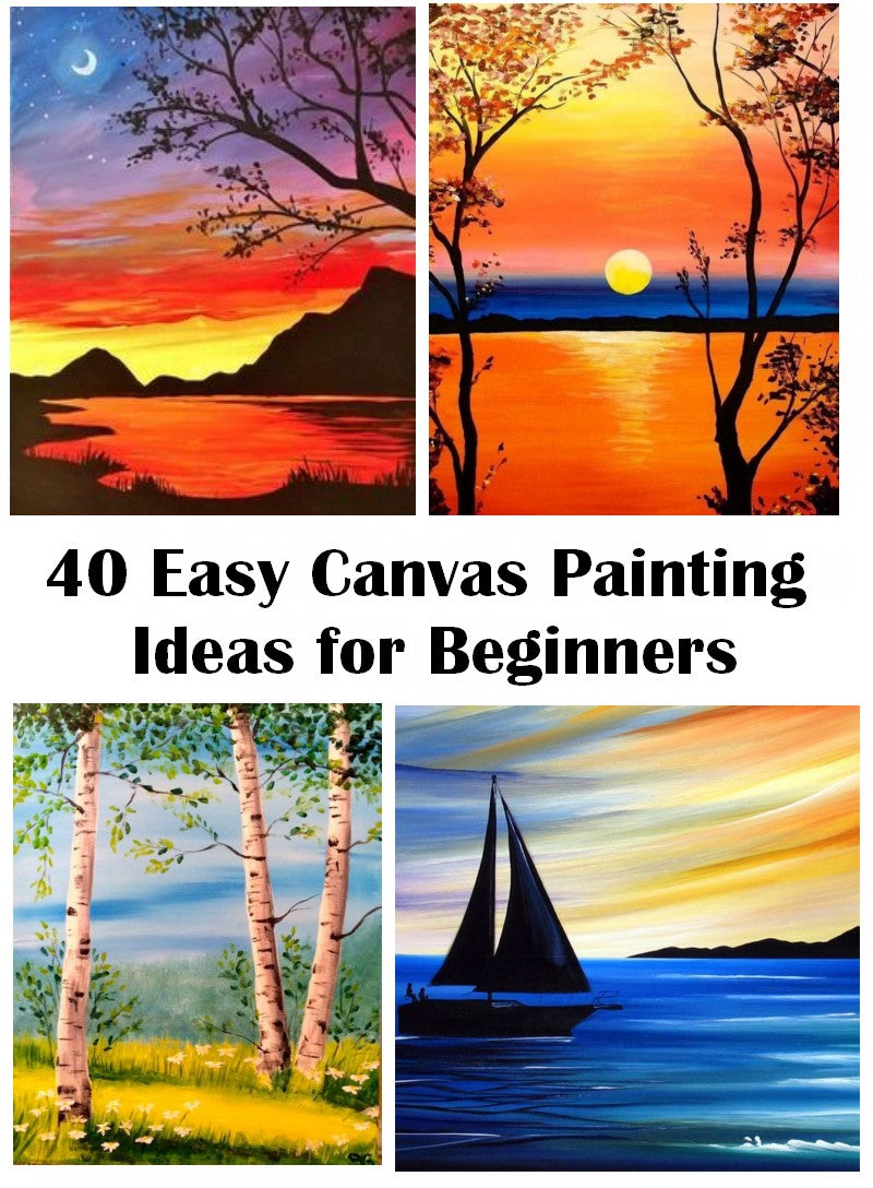 40 Simple Canvas Painting Ideas for Kids, Easy Acrylic Painting