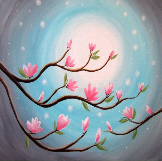 Easy Flower Painting Ideas for Beginners, Simple Canvas Paintings, Easy Acrylic Painting Ideas for Beginners