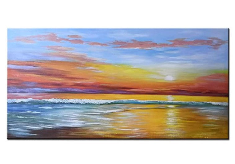 Easy Seascape Painting Ideas for Beginners, Simple Abstract Painting Ideas, Easy Acrylic Paintings, Wall Art Paintings