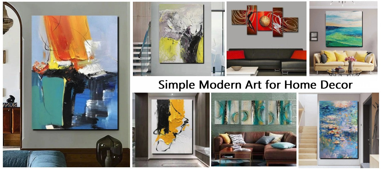 Simple Modern Art, Modern Abstract Paintings, Abstract Canvas Painting ...