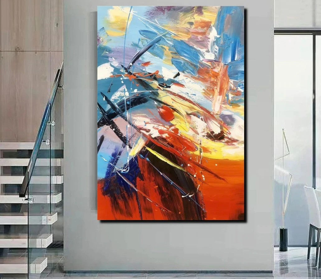 Living Room Modern Paintings, Acylic Canvas Paintings, Large Painting on Canvas, Modern Abstract Painting