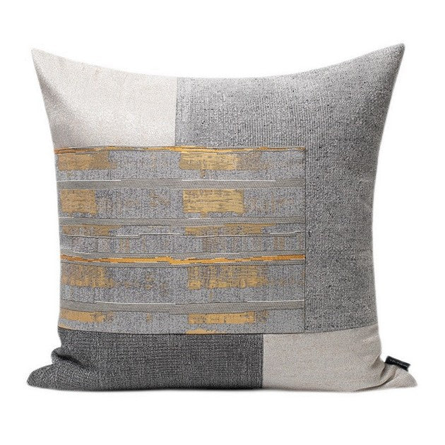 Large Gray Modern Pillows for Bedroom, Modern Simple Throw Pillows, Decorative Modern Sofa Pillows, Modern Throw Pillows for Couch