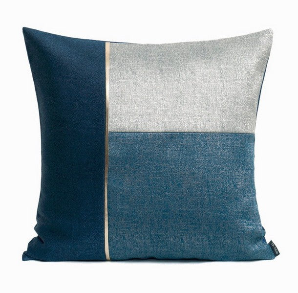 Decorative Modern Sofa Pillows, Blue Modern Throw Pillows, Large Modern Pillows for Living Room, Modern Throw Pillows for Couch