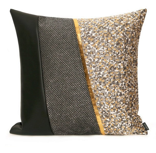 Large Modern Pillows for Living Room, Decorative Modern Sofa Pillows, Black Modern Throw Pillows for Interior Design, Modern Throw Pillows for Couch