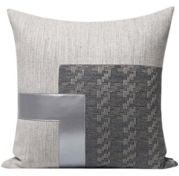 Modern Throw Pillows for Couch, Large Gray Modern Pillows, Decorative Modern Sofa Pillows, Modern Simple Throw Pillows for Living Room