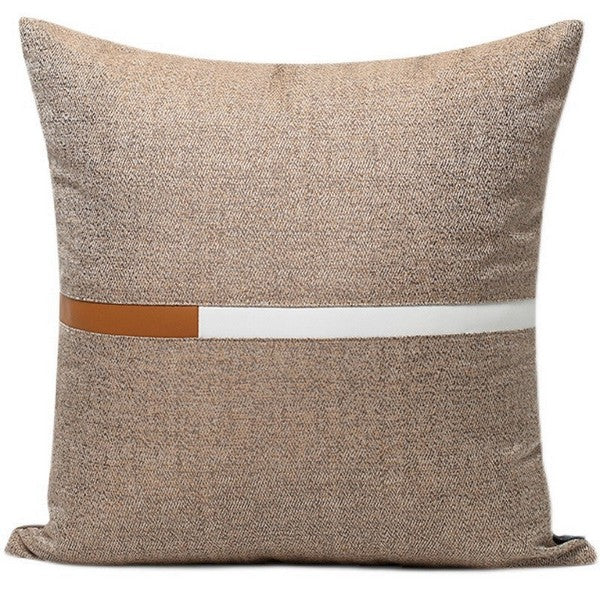 Decorative Modern Sofa Pillows for Coffee Table, Modern Simple Throw Pillows for Bedroom, Brown Modern Throw Pillows for Couch, Large Simple Modern Pillows