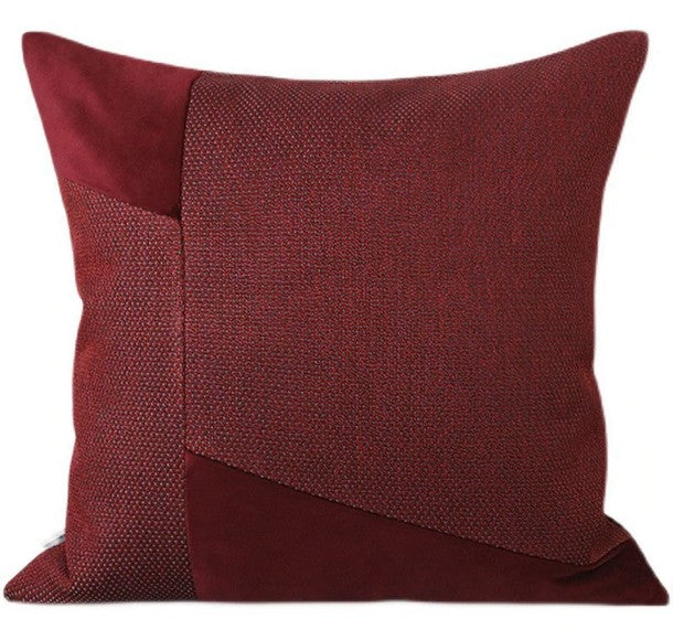 Red Modern Throw Pillows for Couch, Decorative Throw Pillows for Interior Design, Modern Sofa Pillows, Simple Modern Throw Pillows for Living Room