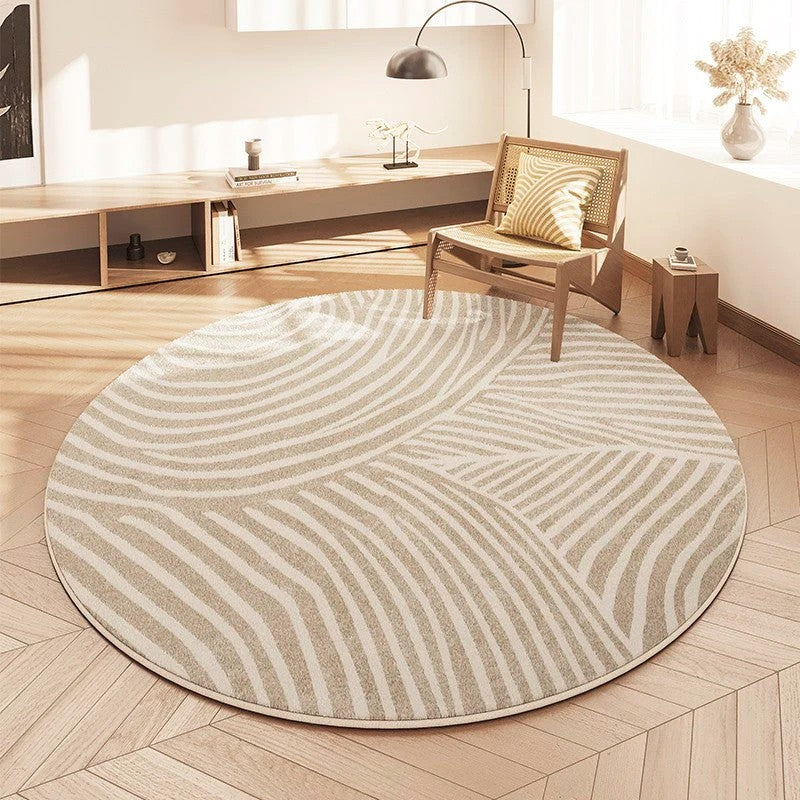 Kitchen Modern Round Rugs, Modern Round Carpets for Dining Room, Contemporary Round Rugs Next to Bed, Bathroom Modern Rugs, Entryway Circular Rugs