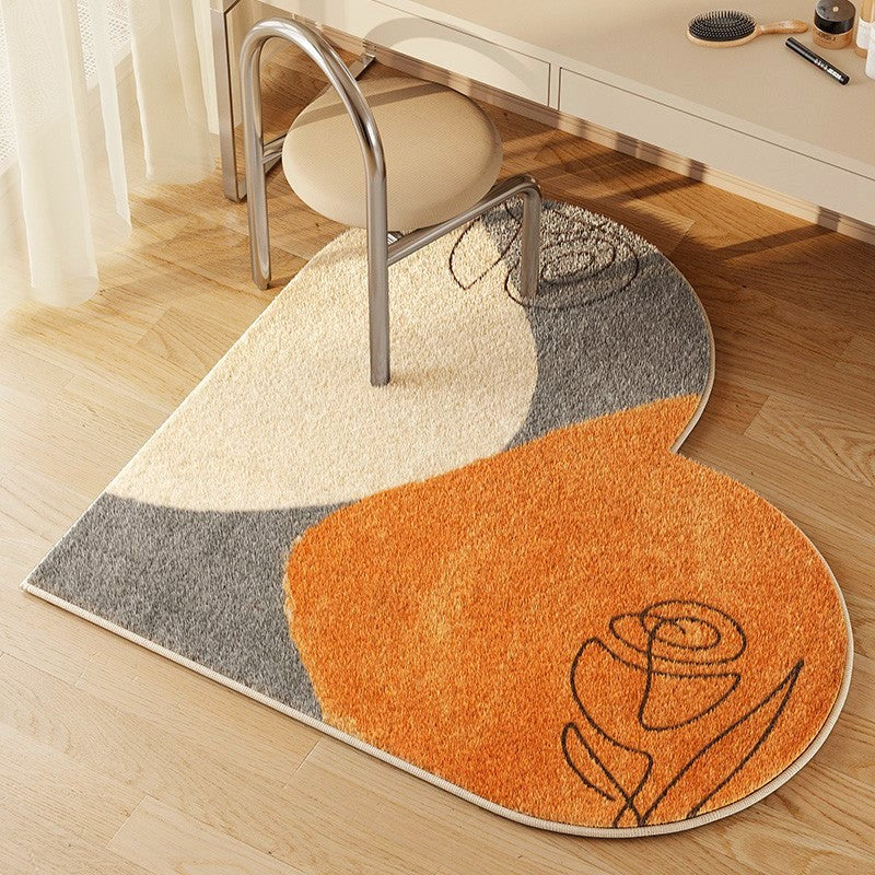 Kitchen Runner Rugs, Modern Floor Carpets for Dining Room, Washable Contemporary Round Rugs Next to Bed, Bathroom Modern Rugs