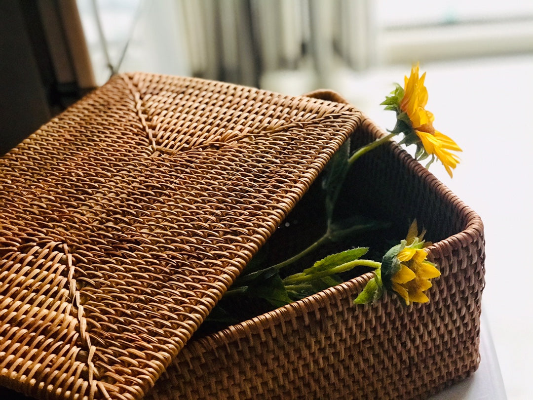 Large storage baskets, rectangular storage basket with lip, storage basket for bedroom