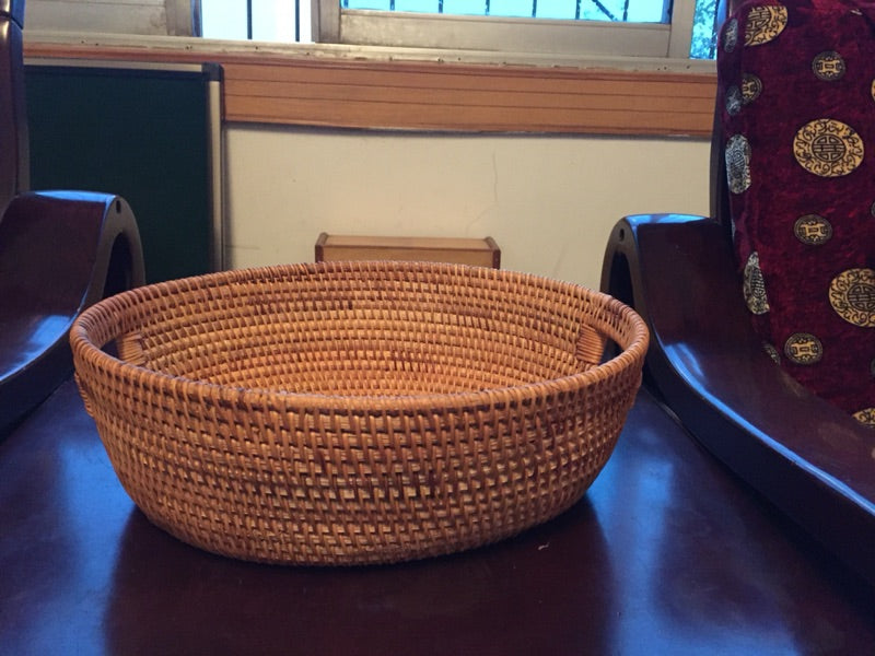 Round storage basket for kitchen, small storage baskets, storage basket for bathroom