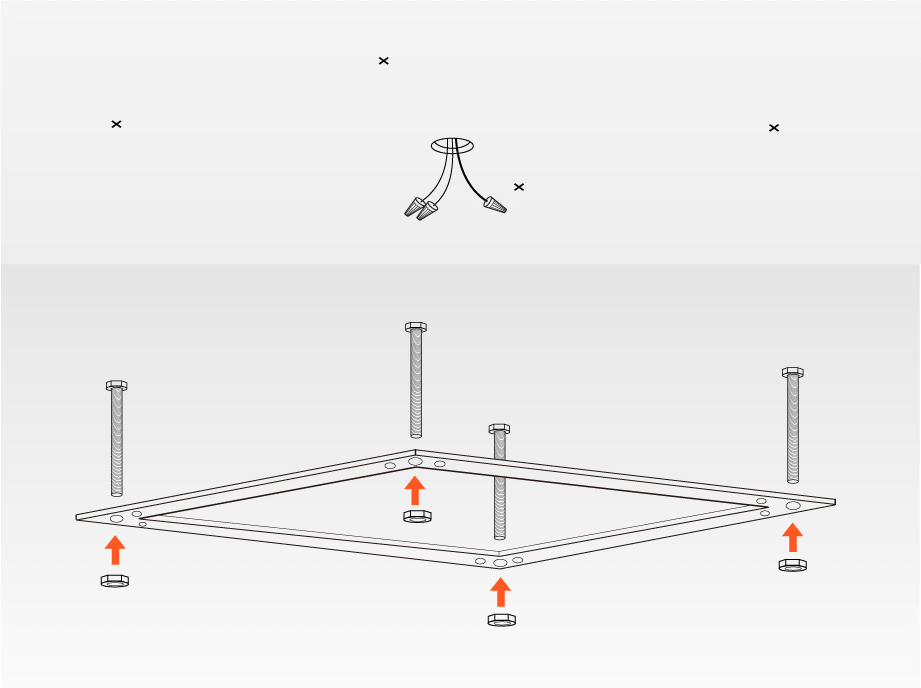 How To Install Chandelier- install the mounting bracket | Sofary