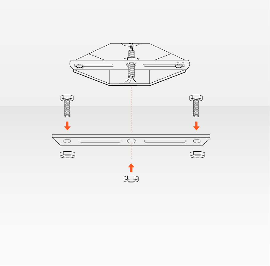 How To Install Chandelier- install the mounting bracket
