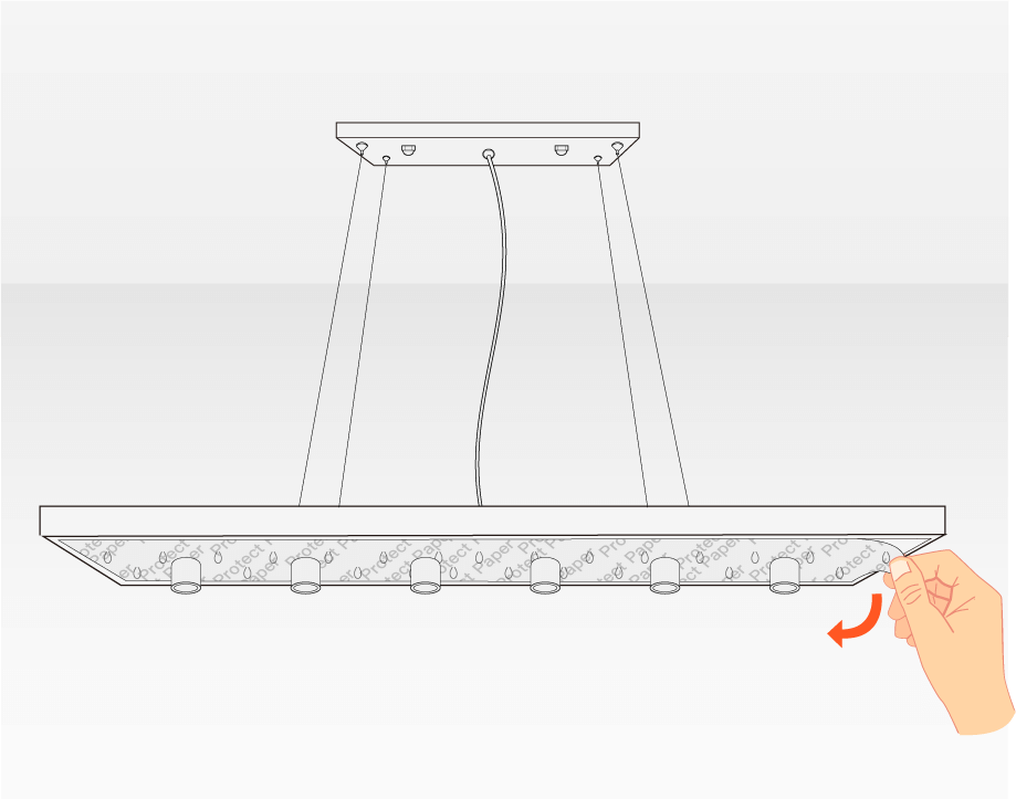 How To Install Chandeliers - Remove protective film | Sofary