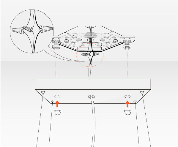 How To Install Chandelier- install the mounting bracket | Sofary