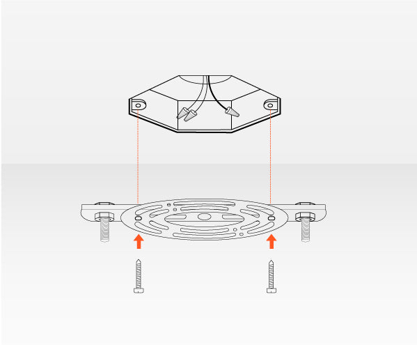 How To Install Chandelier- install the mounting bracket | Sofary