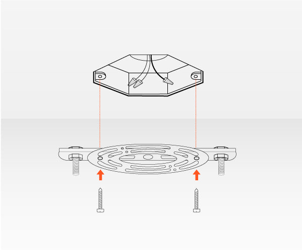 How To Install Chandelier- install the mounting bracket | Sofary