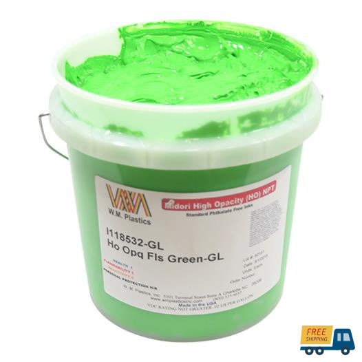 Fluorescent  Green- Plastisol Ink, (quart)