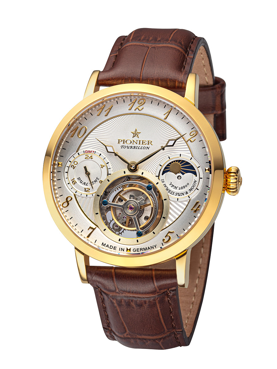 Basel Tourbillon Pionier - GM-903-3 | Gold | Handmade German Watch