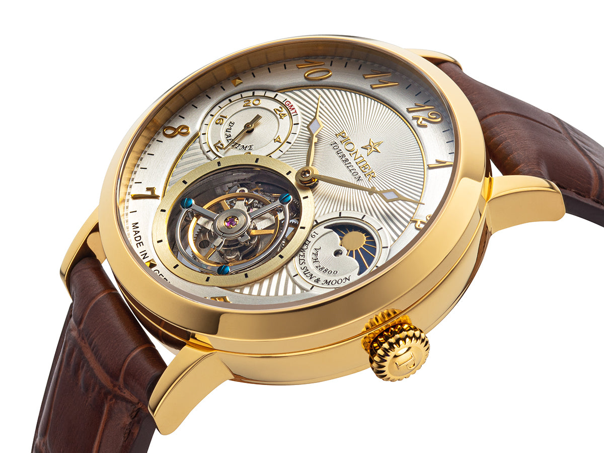 Basel Tourbillon Pionier - GM-903-3 | Gold | Handmade German Watch