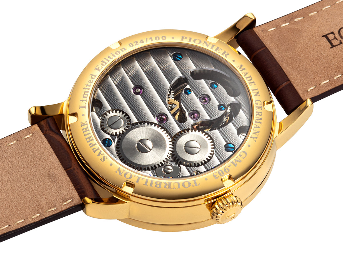 Basel Tourbillon Pionier - GM-903-3 | Gold | Handmade German Watch