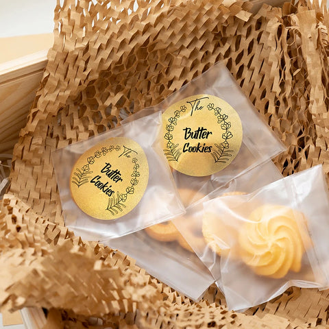 Wrap homemade cookies in honeycomb paper as a Mother's Day gift.