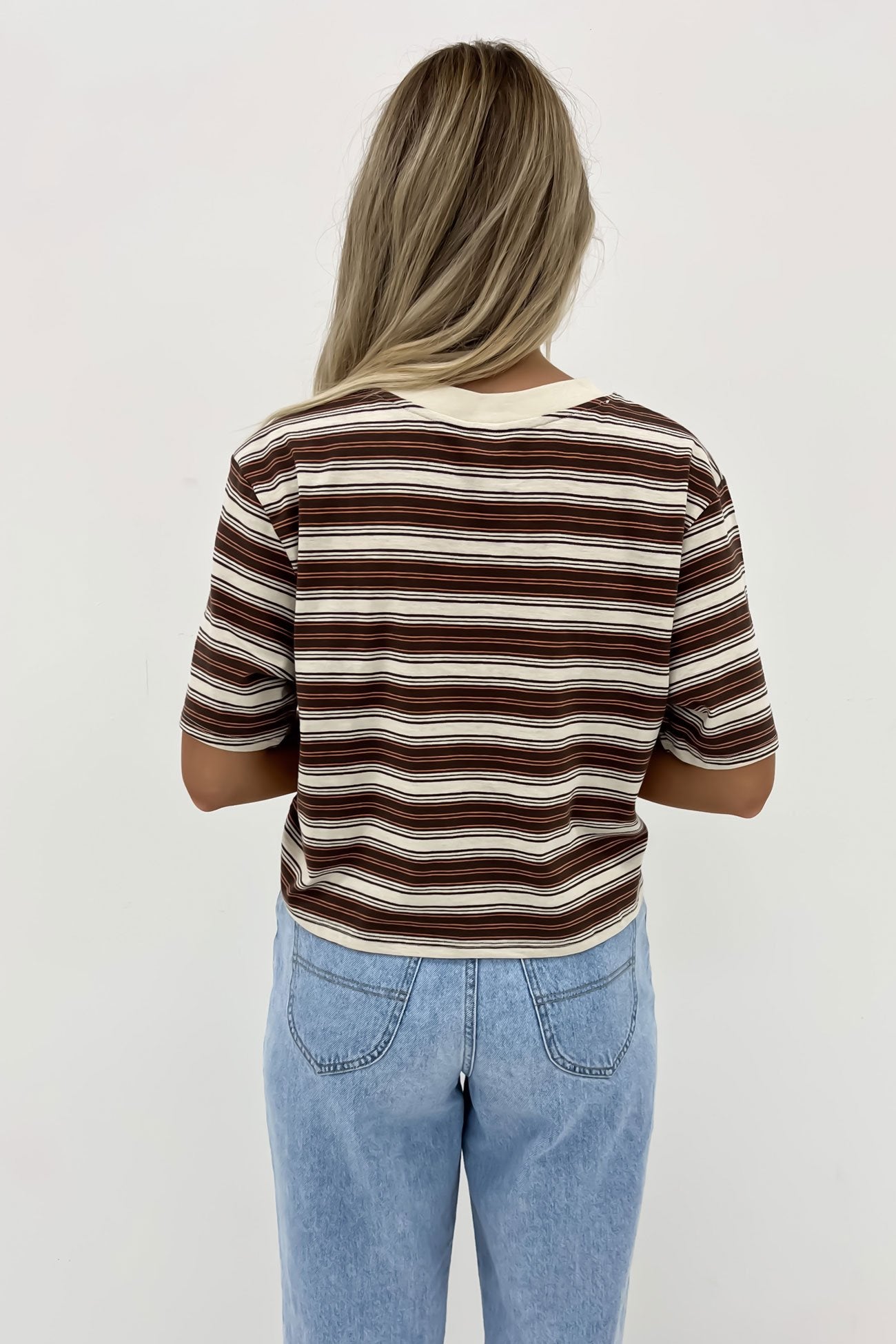 Pennant Patched Short Sleeve Tee Rust