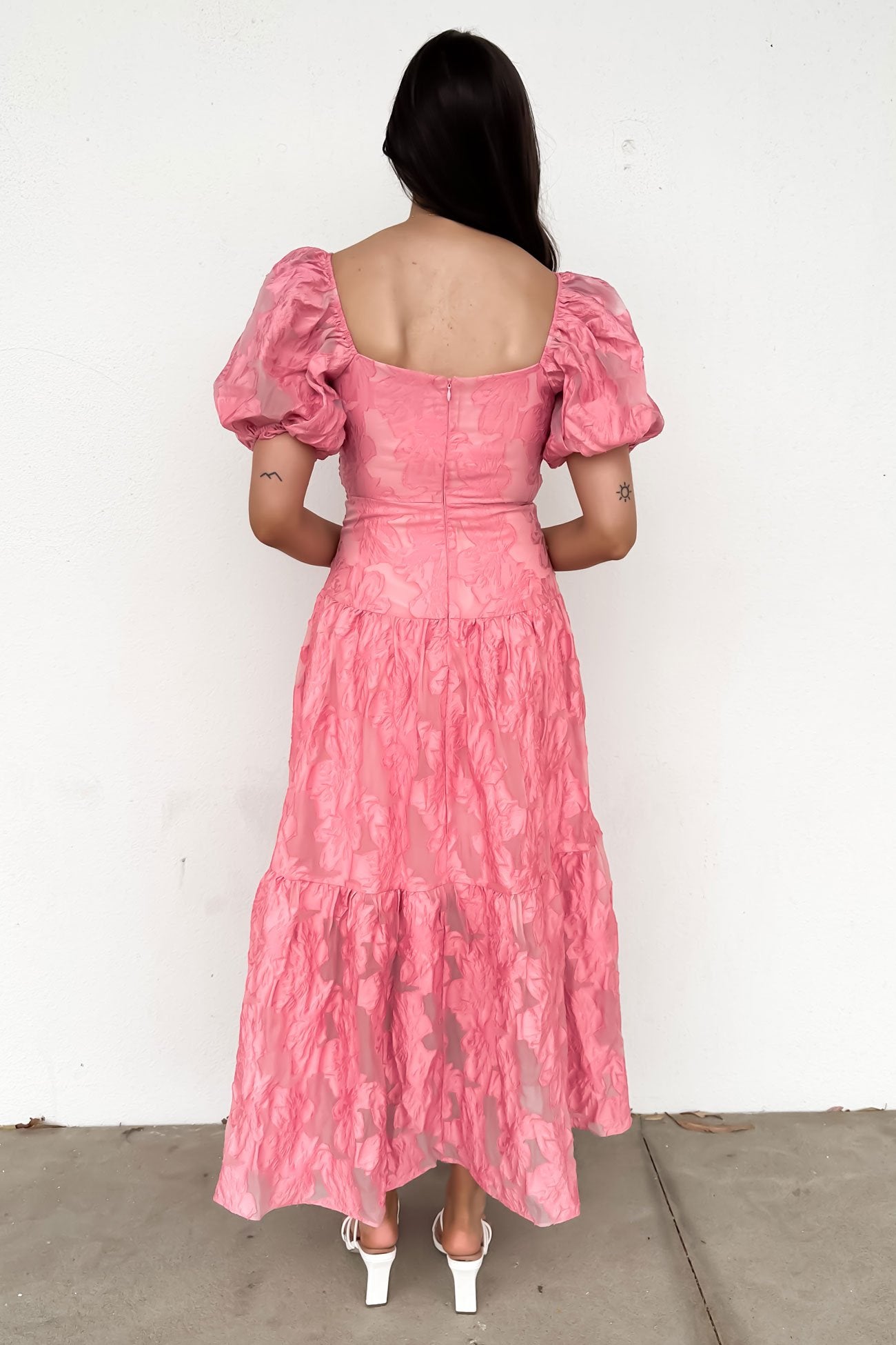 Zabelle Midi Dress Pink