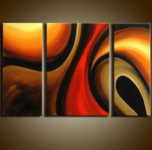 Abstract Painting for Bedroom, Bedroom Wall Art Paintings, Living Room Modern Painting Ideas, 3 Piece Wall Art