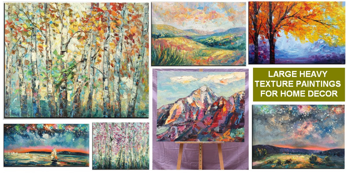 Landscape Paintings for Sale, Large Paintings for Living Room, Extra Large Original Oil Paintings, Canvas Wall Art Paintings for Bedroom, Oversized Wall Art Paintings for Dining Room