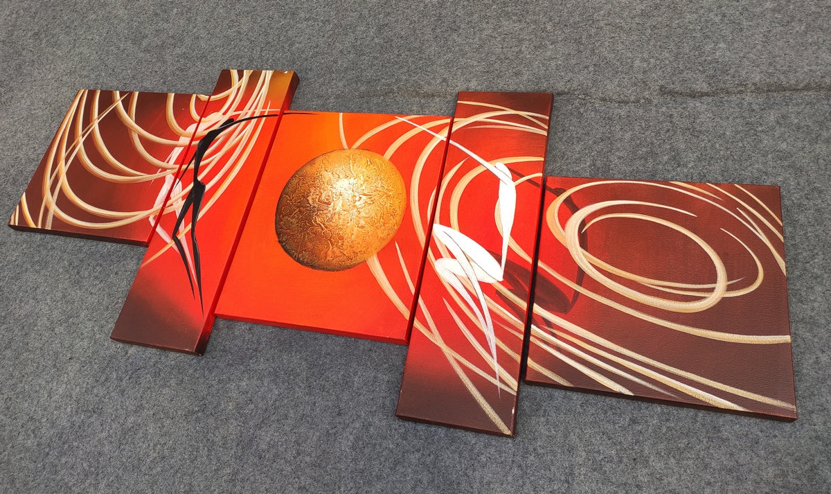 Modern Paintings for Living Room, Large Hand Painted Art, Acrylic Paintings on Canvas